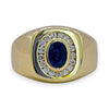 NZGD | 14ct Gold Sapphire Halo Cluster Ring Valuation $6,500