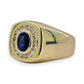 NZGD | 14ct Gold Sapphire Halo Cluster Ring Valuation $6,500