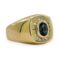 NZGD | 14ct Gold Sapphire Halo Cluster Ring Valuation $6,500