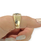 NZGD | 14ct Gold Sapphire Halo Cluster Ring Valuation $6,500