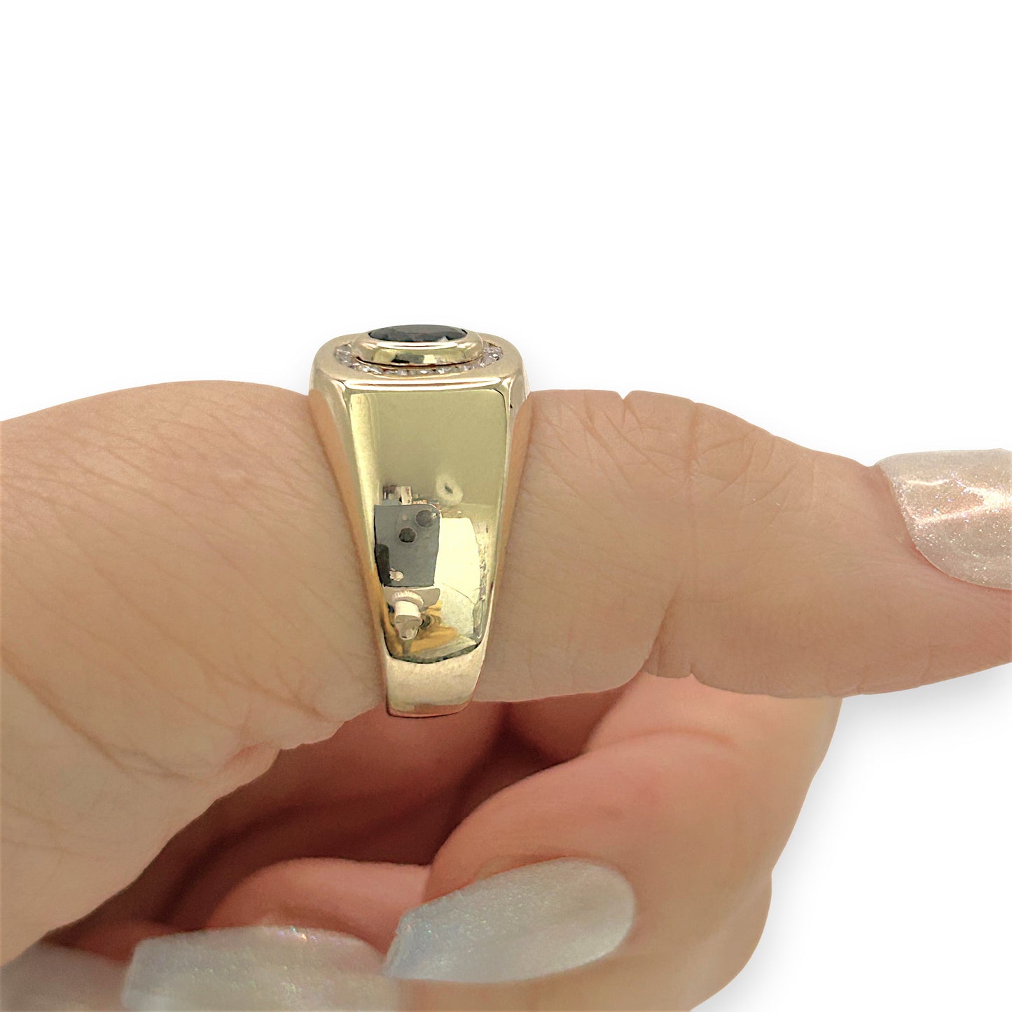 NZGD | 14ct Gold Sapphire Halo Cluster Ring Valuation $6,500