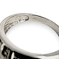 NZGD | 14ct White Gold Trilinear Diamond Band Ring Size S