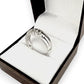 NZGD | 14ct White Gold Trilinear Diamond Band Ring Size S