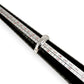 NZGD | 14ct White Gold Trilinear Diamond Band Ring Size S