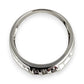 NZGD | 14ct White Gold Trilinear Diamond Band Ring Size S