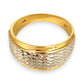 NZGD | 14ct Gold Two‑Tone Diamond‑Cut Band