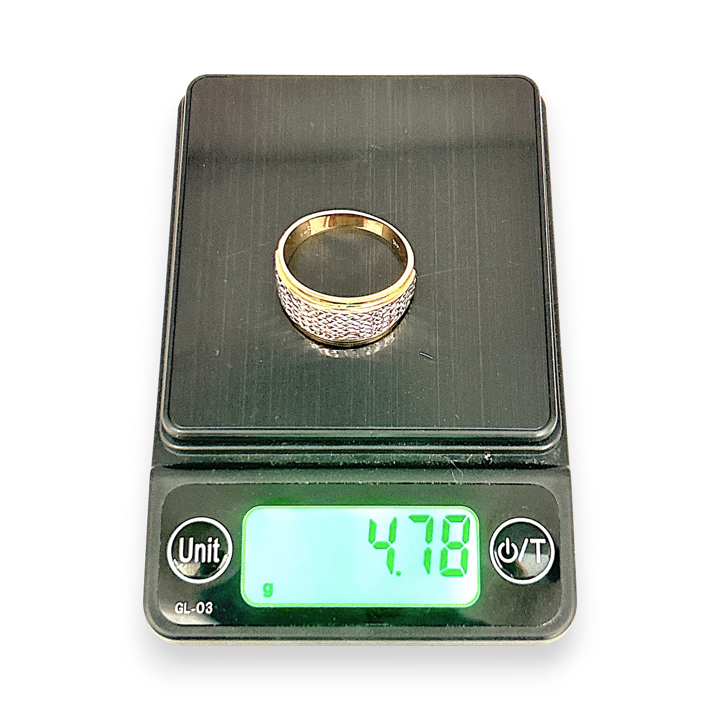 NZGD | 14ct Gold Two‑Tone Diamond‑Cut Band