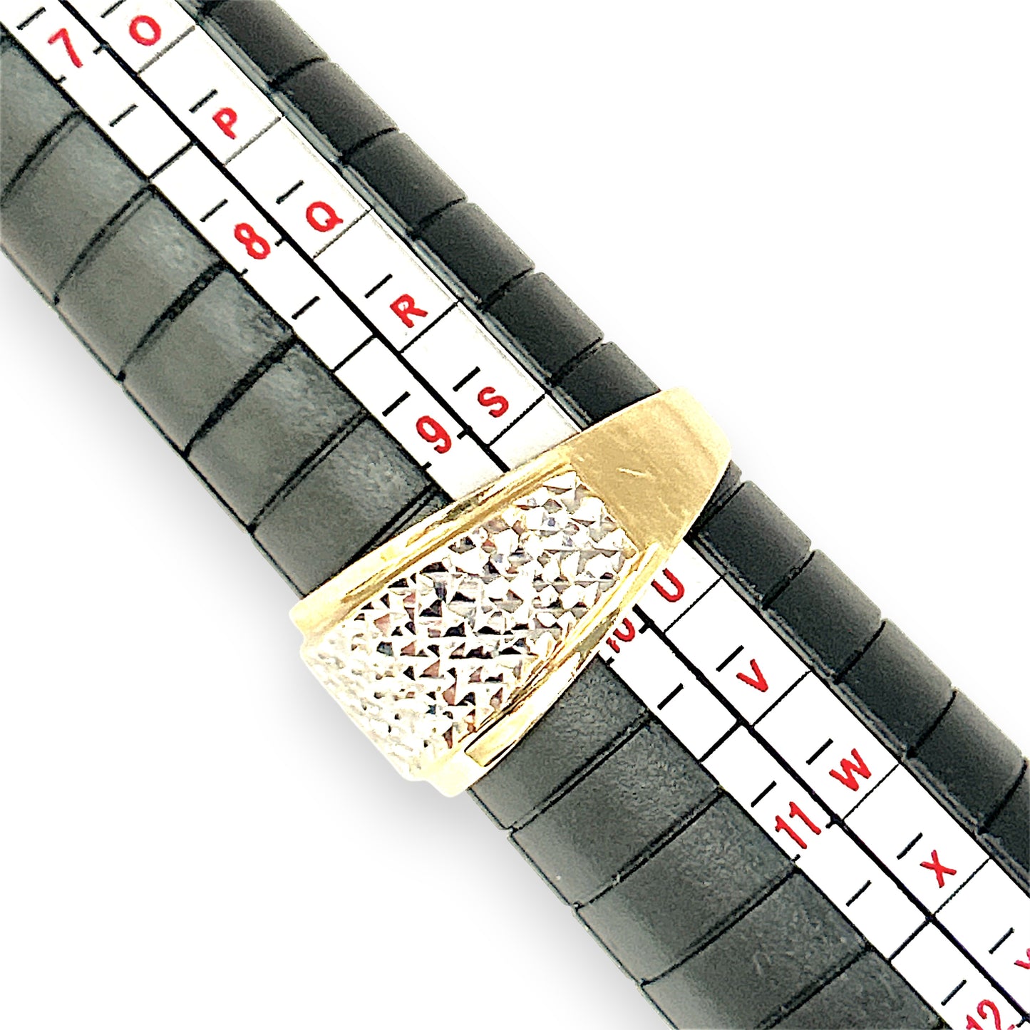 NZGD | 14ct Gold Two‑Tone Diamond‑Cut Band