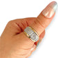 NZGD | 14ct Gold Two‑Tone Diamond‑Cut Band