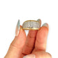 NZGD | 14ct Gold Two‑Tone Diamond‑Cut Band