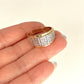 NZGD | 14ct Gold Two‑Tone Diamond‑Cut Band