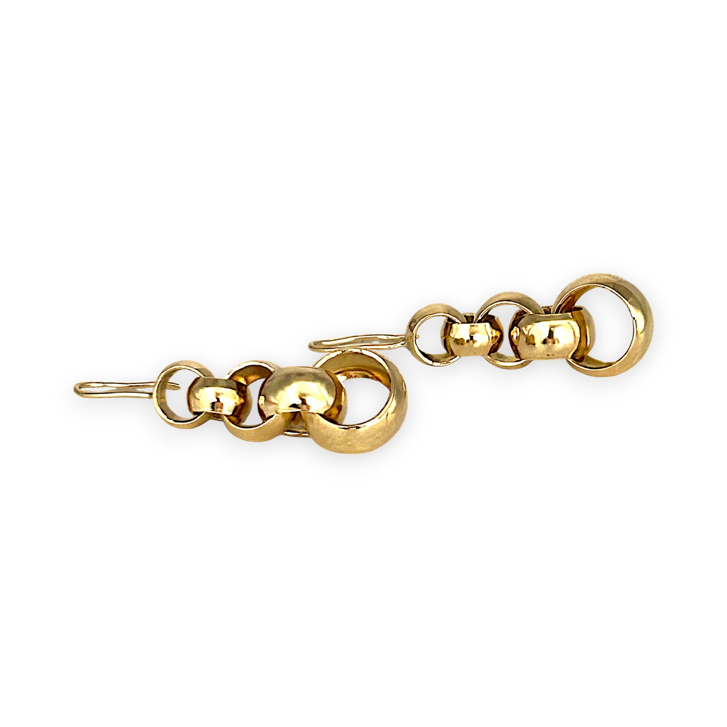 NZGD | 9ct Gold Cascade Loop Drop Earrings-Refurbished