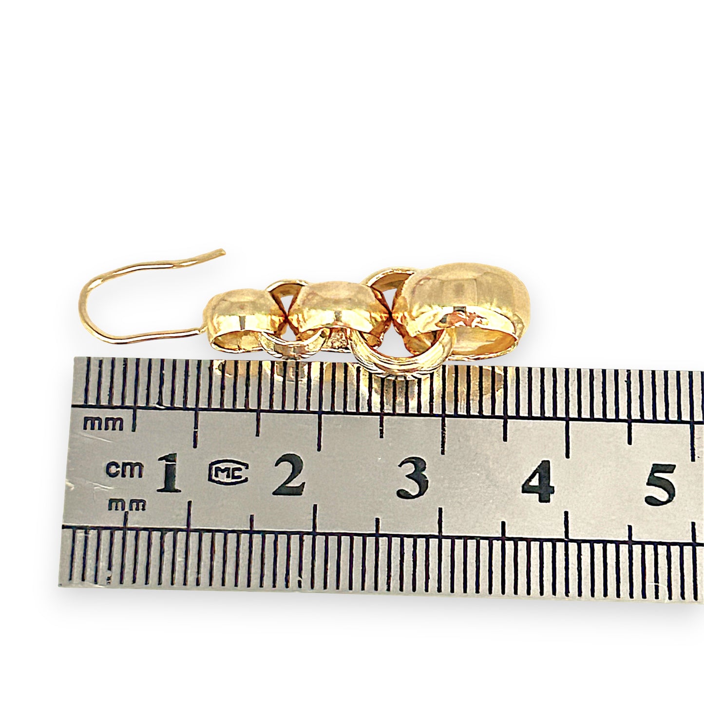 NZGD | 9ct Gold Cascade Loop Drop Earrings-Refurbished