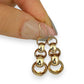 NZGD | 9ct Gold Cascade Loop Drop Earrings-Refurbished