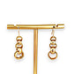 NZGD | 9ct Gold Cascade Loop Drop Earrings-Refurbished