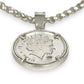 SILVER DEAL | Sterling Silver Sovereign Coin Pendant with Chain - Refurbished