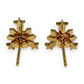 NZGD | 18ct Gold Stellar Emblem Stud Earrings 12.8mm
