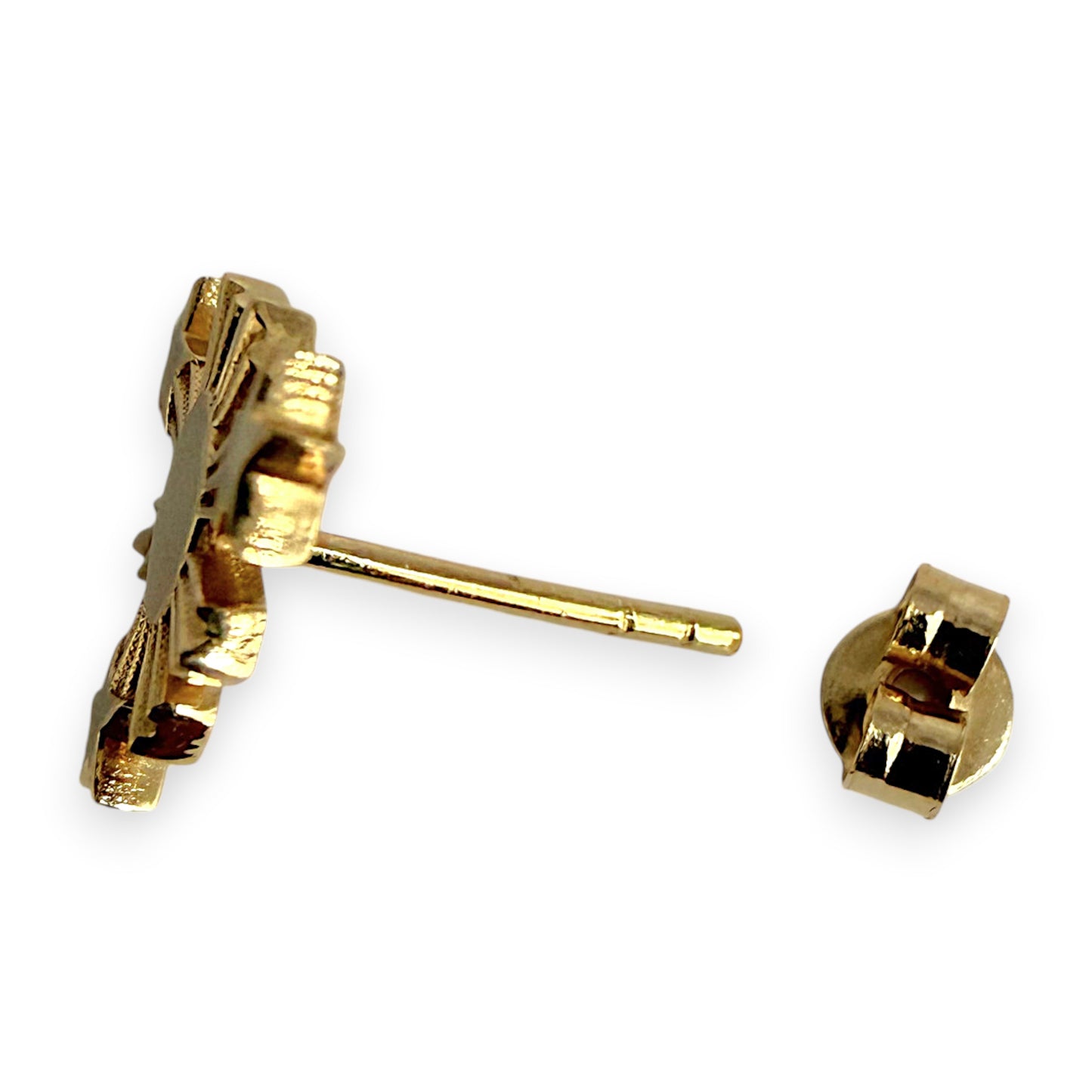 NZGD | 18ct Gold Stellar Emblem Stud Earrings 12.8mm