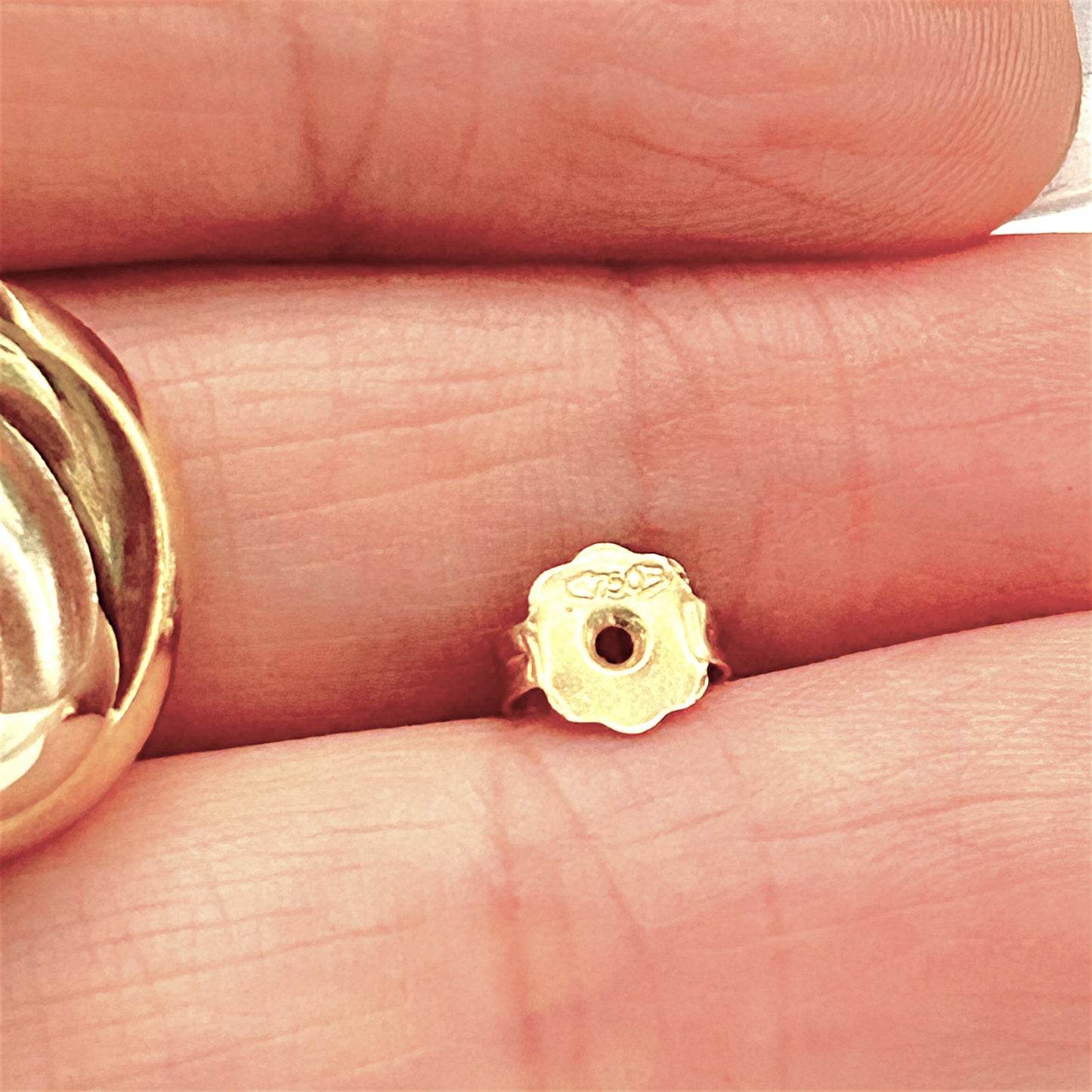 NZGD | 18ct Gold Golden Weave Half Hoop Earrings