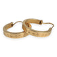 NZGD | 18ct Gold Engraved Starburst Hoop Earrings 15.4mm