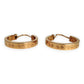 NZGD | 18ct Gold Engraved Starburst Hoop Earrings 15.4mm