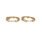 NZGD | 18ct Gold Royal CZ Hoop Earrings 21.1mm