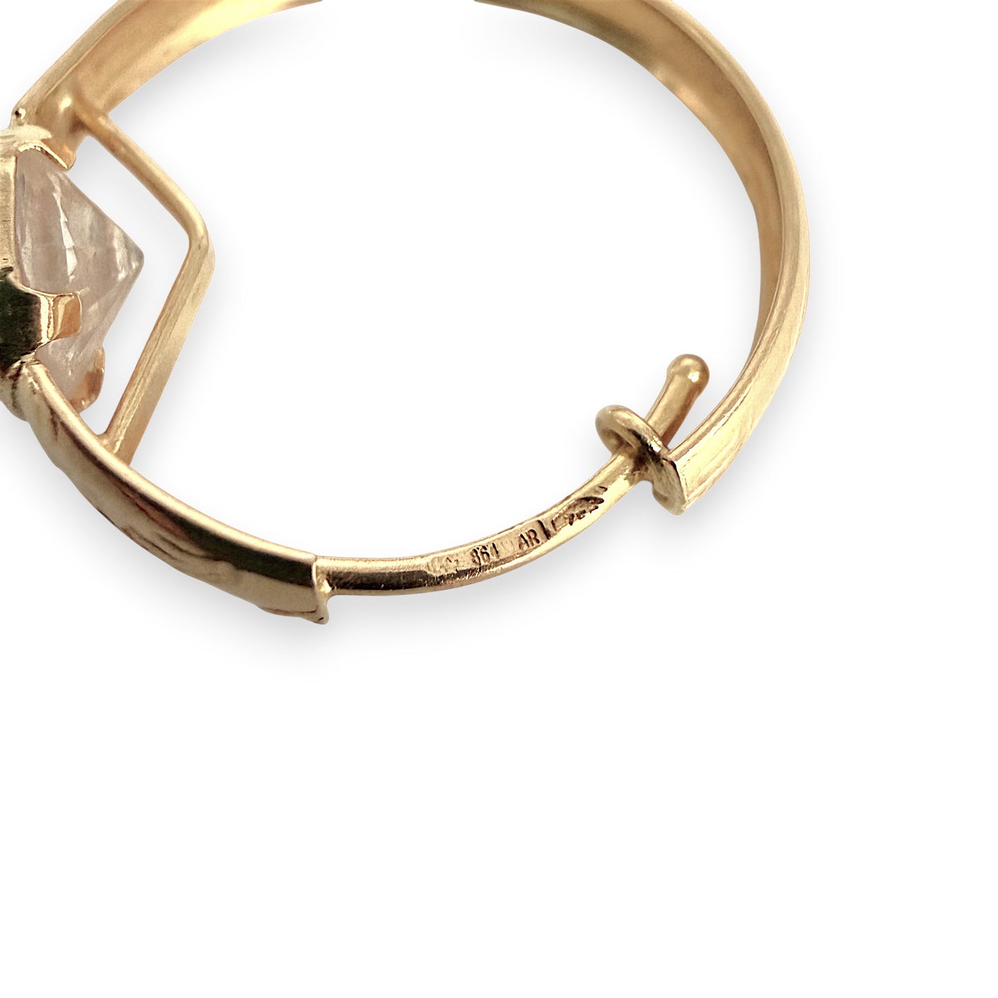 NZGD | 18ct Gold Royal CZ Hoop Earrings 21.1mm