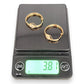 NZGD | 18ct Gold Royal CZ Hoop Earrings 21.1mm