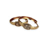 NZGD | 18ct Gold Royal CZ Hoop Earrings 21.1mm