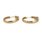 NZGD | 18ct Gold Royal CZ Hoop Earrings 21.1mm