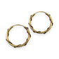 NZGD | 18ct Gold Vinelight Artisan Sleeper Earrings 19.2mm