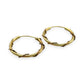 NZGD | 18ct Gold Vinelight Artisan Sleeper Earrings 19.2mm