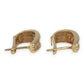 NZGD | 18ct Gold Diamond Heritage Huggie Earrings