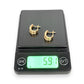 NZGD | 18ct Gold Diamond Heritage Huggie Earrings