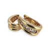 NZGD | 18ct Gold Diamond Heritage Huggie Earrings