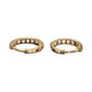 NZGD | 18ct Gold Auric Sparkle Huggies Earrings 11.6mm