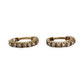 NZGD | 18ct Gold Auric Sparkle Huggies Earrings 11.6mm