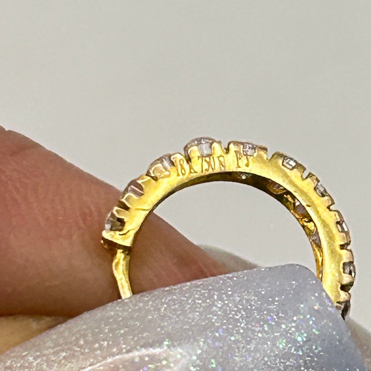 NZGD | 18ct Gold Auric Sparkle Huggies Earrings 11.6mm
