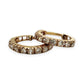 NZGD | 18ct Gold Auric Sparkle Huggies Earrings 11.6mm