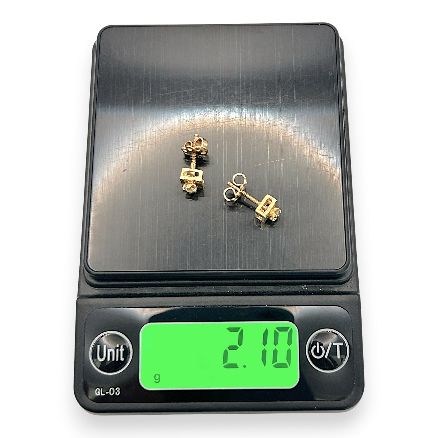 NZGD | 18ct Gold Auric Sunburst Screw‑Back Stud Earrings