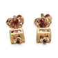 NZGD | 18ct Gold Auric Sunburst Screw‑Back Stud Earrings