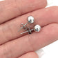 NZGD | 18ct White Gold Ball Stud Earrings 5.9mm