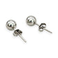 NZGD | 18ct White Gold Ball Stud Earrings 5.9mm