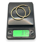 NZGD | 18ct Gold Solstice Refined Edge Hoop Earrings 36.5mm