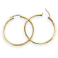 NZGD | 18ct Gold Solstice Refined Edge Hoop Earrings 36.5mm