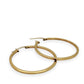 NZGD | 18ct Gold Solstice Refined Edge Hoop Earrings 36.5mm