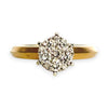 9ct Gold Illusion Set Diamond Ring Size O, Valuation $3,000. R # 278