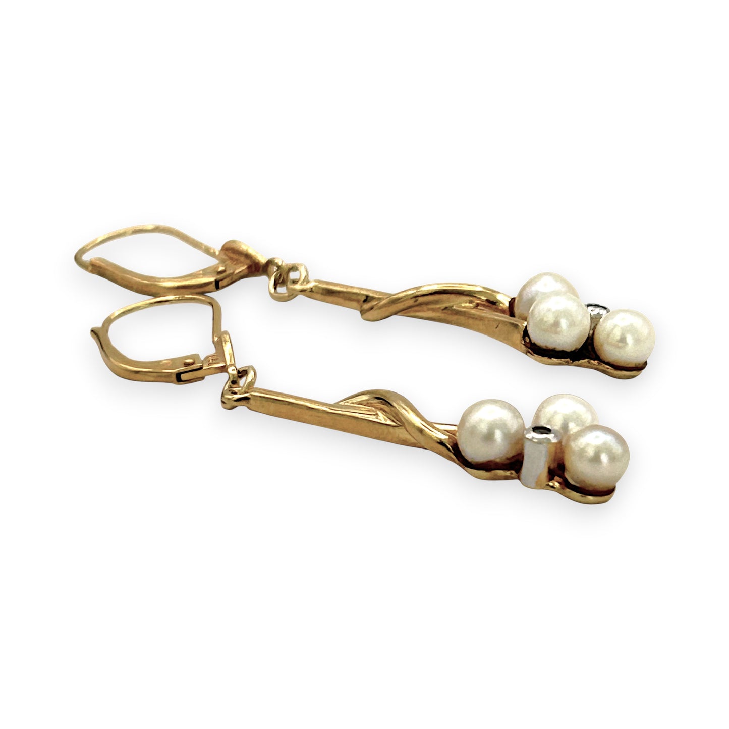 NZGD | 18ct Gold Élise Pearllight Dangle Earrings