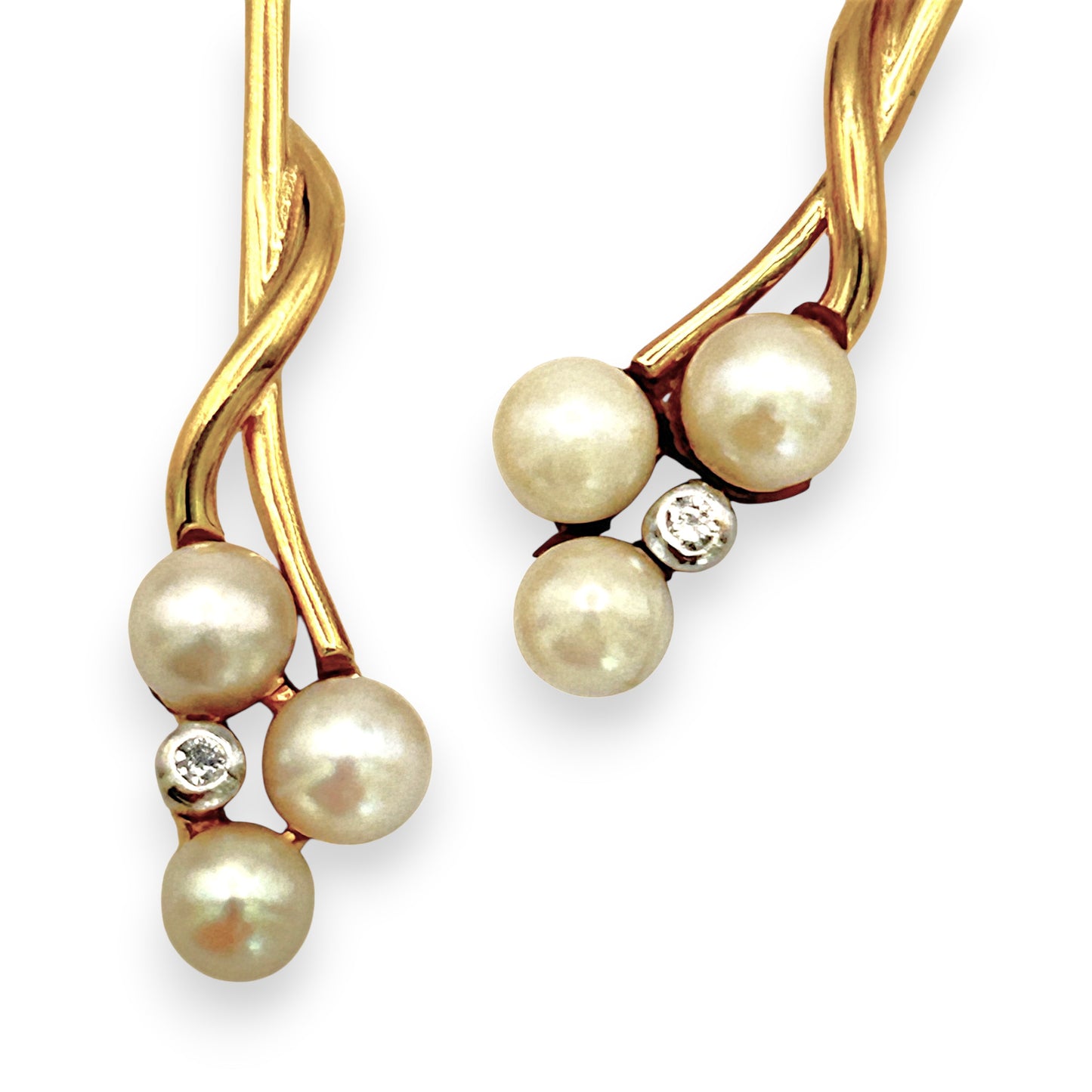 NZGD | 18ct Gold Élise Pearllight Dangle Earrings
