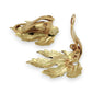 NZGD | 18ct Gold Lustre Leaf Vintage Clip-On Earrings